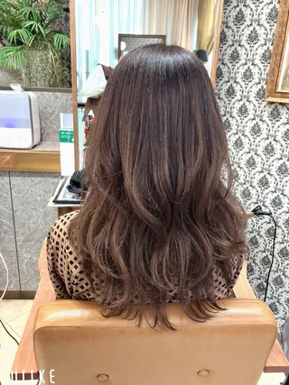 ロング 阿部 雲母のヘアスタイル