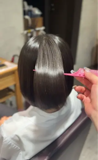 ミディアム パーマ 乃空/★縮毛矯正✩* /うる艶(.⩊<)☆のヘアスタイル