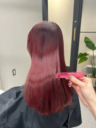 ロング カラー AKO .のヘアスタイル