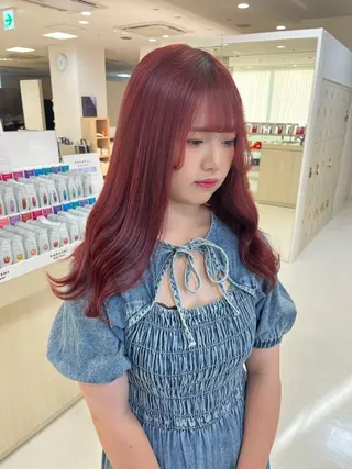 ミディアム カラー 暖色/ブリーチカラー 🎀 M i k uのヘアスタイル