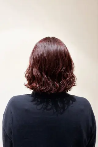ショート カラー パーマ 暖色カラー/ボブ/ 銀座/モエのヘアスタイル