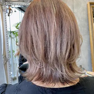 ミディアム カラー ヘアアレンジ 【ダメージレス施術】 【透明感】北村 拓也のヘアスタイル