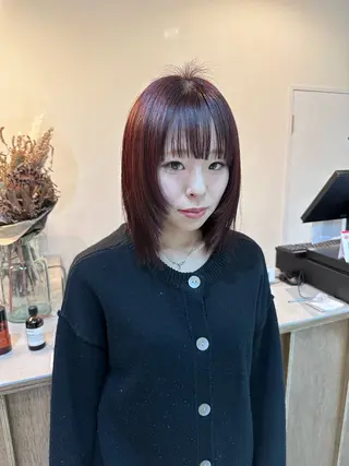 ミディアム カラー Shiro RENのヘアスタイル