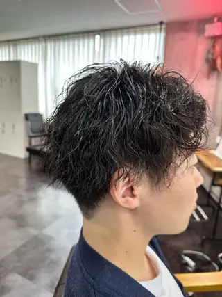 ショート パーマ メンズ指名率NO1✨ 小松唯歩のヘアスタイル
