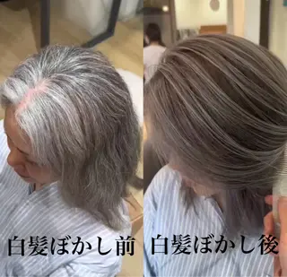 セミロング 福井 珠乃のヘアスタイル