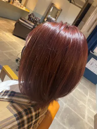 セミロング カラー 🟣メンズパーマ 川端 永遠🟣のヘアスタイル