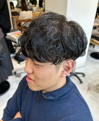 パーマ メンズ メンズ清潔感のプロ 💈メンズパーマ藤田のヘアスタイル