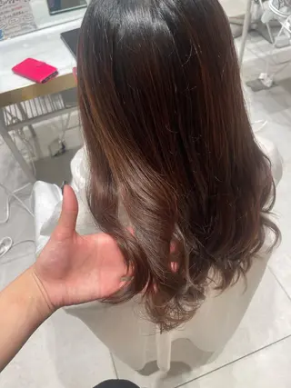 ロング パーマ 🍑韓国風レイヤー 🍑莉子のヘアスタイル