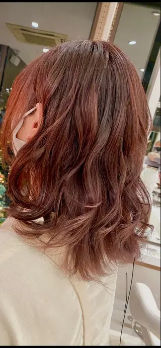 セミロング カラー 鈴木 颯介のヘアスタイル