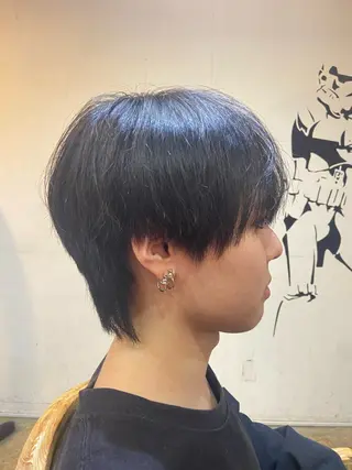 ショート メンズ 岡本 蓮太のヘアスタイル