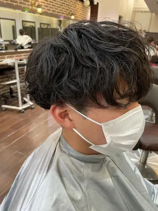 ショート パーマ メンズ レディースカット いからしゆうたのヘアスタイル