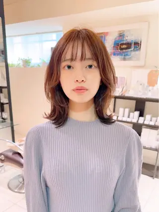 ミディアム 永野 良一のヘアスタイル