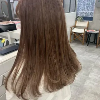 ロング カラー ヘアアレンジ レイヤー×グレージュ /ピンク🩷mioのヘアスタイル