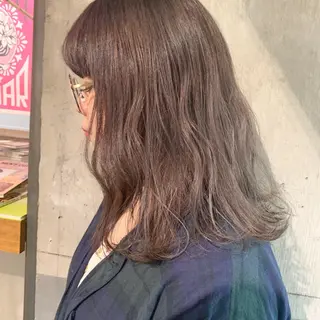 セミロング kiyono ⭐︎ダブルカラーのヘアスタイル