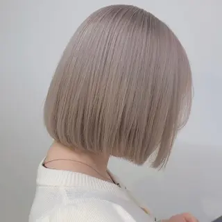 ショート カラー 縮毛矯正🤍 ボブ/ HIKARIのヘアスタイル