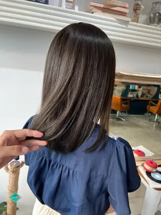 ミディアム カラー ヘアアレンジ 大宮/山口 竣也のヘアスタイル
