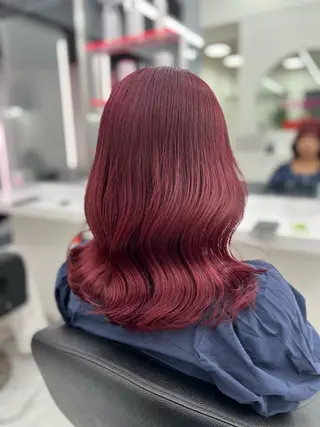 ショート カラー 💖似合わせカラー ブリーチ💖レイヤーのヘアスタイル