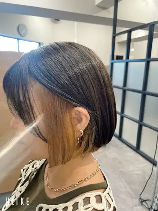 ショート 骨格/顔型/診断/ 伏見/伊藤桃花のヘアスタイル