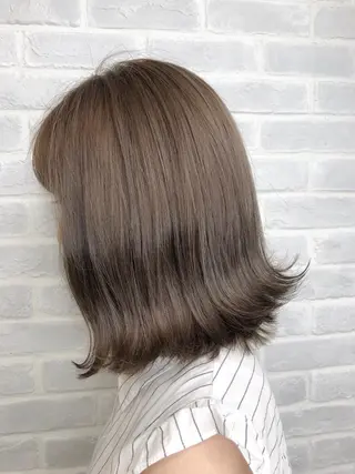 ミディアム カラー 【透明感、艶髪】西村 有司のヘアスタイル