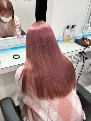 セミロング カラー 🩷暖色カラー🩷 BONのヘアスタイル