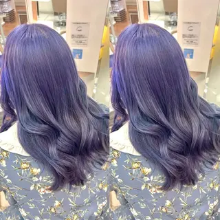 カラー ヘアメ🎀ハイトーン 🩵エクステ🪄しほのヘアスタイル