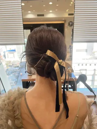 ヘアアレンジ アレンジ/艶カラー 銀座🌼さきえのヘアスタイル