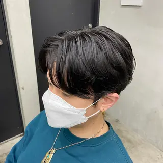 ショート カラー パーマ ヘアアレンジ メンズ 🤍透明感カラー🤍 Ryujiのヘアスタイル