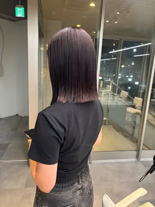 カラー mino🌼🌈 ボブ/透明感カラーのヘアスタイル