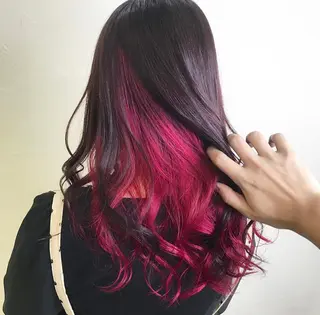 セミロング 派手髪支持率No1 Eisukeのヘアスタイル