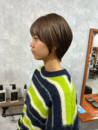 ショート モテ髪/ボブ/ショー ト/アダチフウトのヘアスタイル