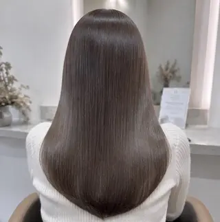 ロング パーマ 🍒モテ暖色カラー × うる艶✧ ゆなのヘアスタイル