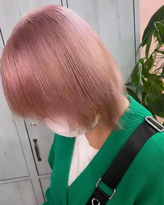 ミディアム カラー 町田ブリーチ特化 MANATOのヘアスタイル