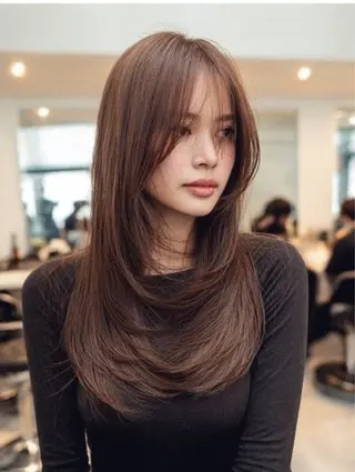 ミディアム 絶対綺麗な暖色カラー 🎯あります✨増渕✨のヘアスタイル