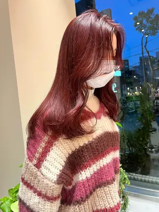 ロング カラー minami🪷 暖色カラーのヘアスタイル