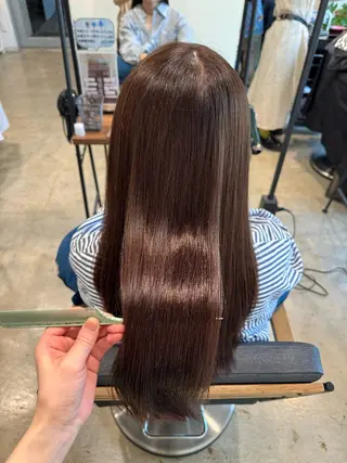ロング カラー レイヤー/大人ボブ| ワタナベ リョウカのヘアスタイル