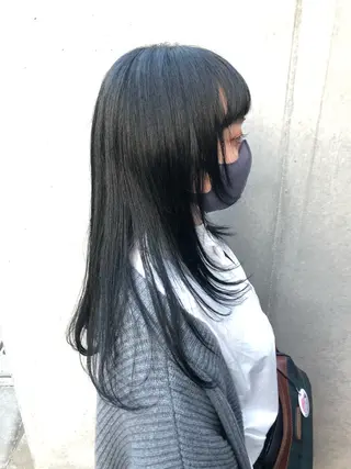 ロング カラー Ikeda Uのヘアスタイル