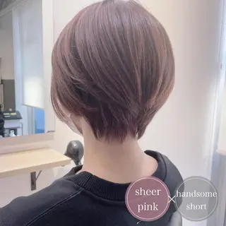 ショート カラー アンブレラカラー💫 フェイスフレーミングのヘアスタイル