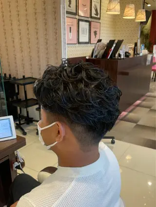 ショート パーマ メンズ ✂︎山﨑 涼太✂︎のヘアスタイル