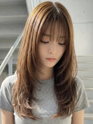 ロング カラー 【Rowel】 大野 虹歩のヘアスタイル