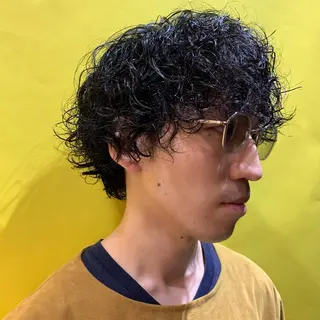 ショート メンズ ウルフ、レイヤー 、メンズカットSHOのヘアスタイル