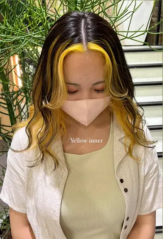 ミディアム カラー 海外girl🤎 透明感ベージュmaoのヘアスタイル