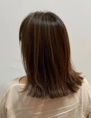 ミディアム 伸びても可愛いカラー 愛甲竜佑のヘアスタイル