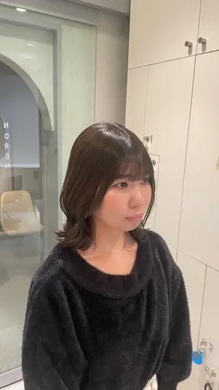 ミディアム カラー たかはし ゆうなのヘアスタイル