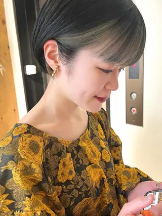 ショート カラー 🧡YUU💚艶抜群 カラー✨/905号室のヘアスタイル