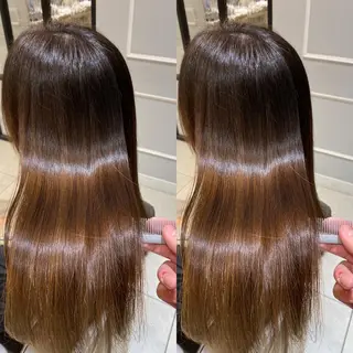 ロング 美髪矯正透明感カラー 江川 和輝のヘアスタイル