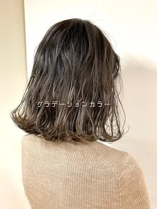 ミディアム CASANE 大橋康智のヘアスタイル