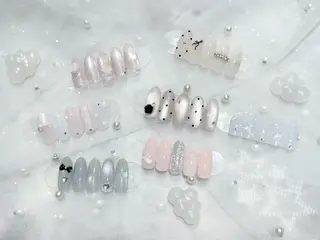 ネイル nami🐰🎀 ガーリー/堺筋本町のネイルデザイン