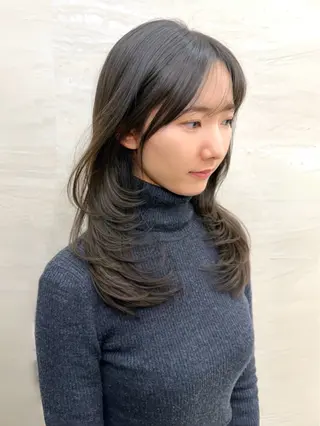 ミディアム PULSE ASAHIのヘアスタイル