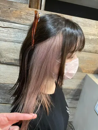 ミディアム andKおもろまち店 艶ダブルカラー✨のヘアスタイル