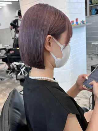 セミロング カラー ヘアアレンジ 天神レイヤーカット No.1💖マユカのヘアスタイル